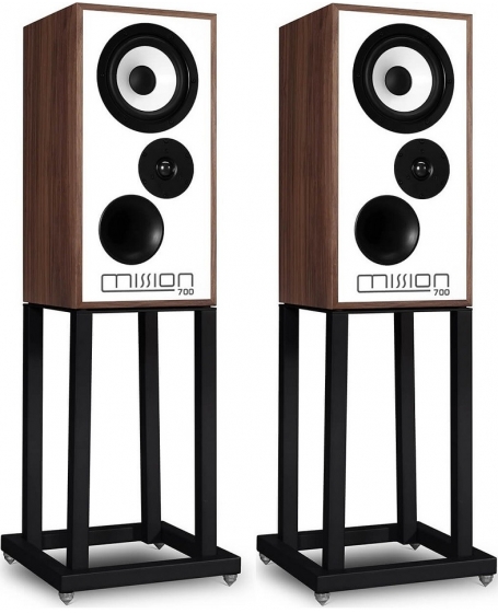 Mission 700 Bookshelf Speakers With Speaker Stands