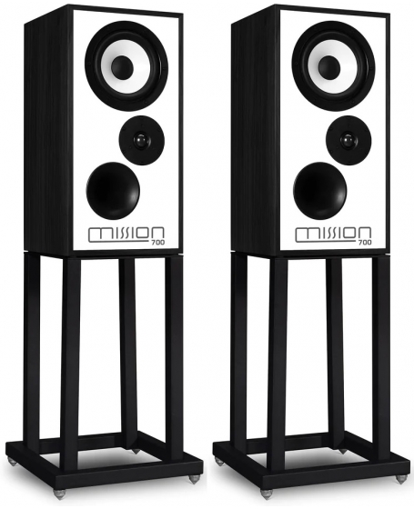 Mission 700 Bookshelf Speakers With Speaker Stands