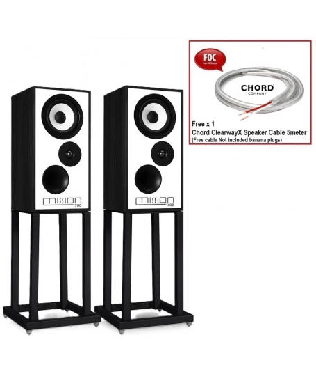 Mission 700 Bookshelf Speakers With Speaker Stands