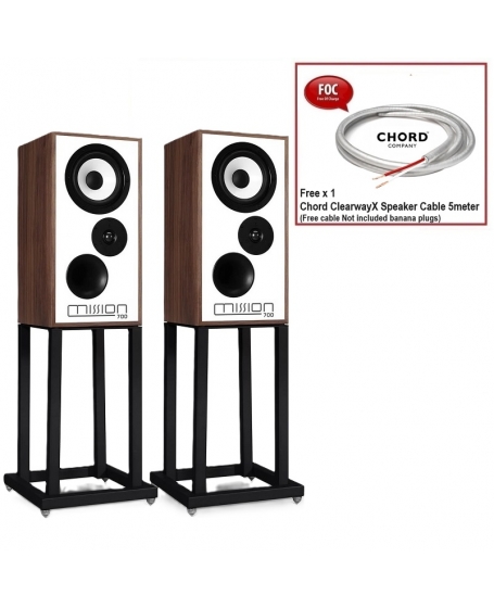 Mission 700 Bookshelf Speakers With Speaker Stands