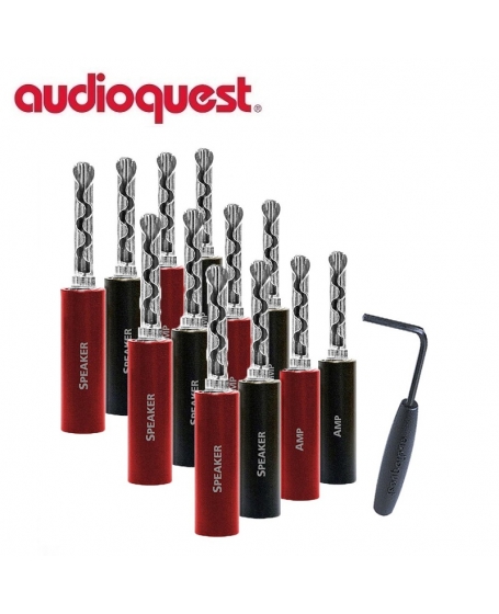 Audioquest SureGrip 100 BFA/Banana Silver (Pack Of 12)