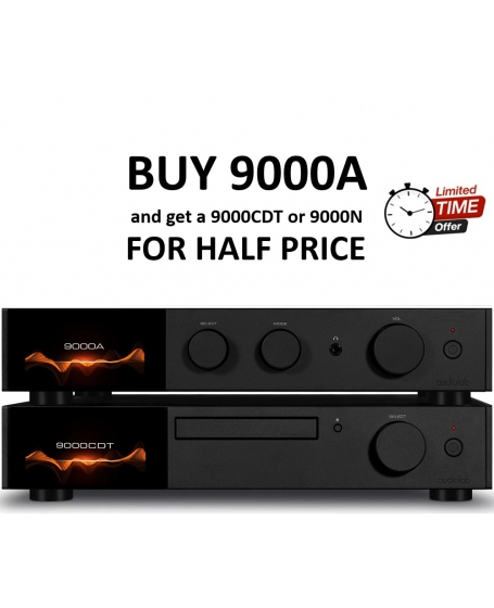 Audiolab 9000A Integrated Amplifier + Audiolab 9000CDT CD Transport