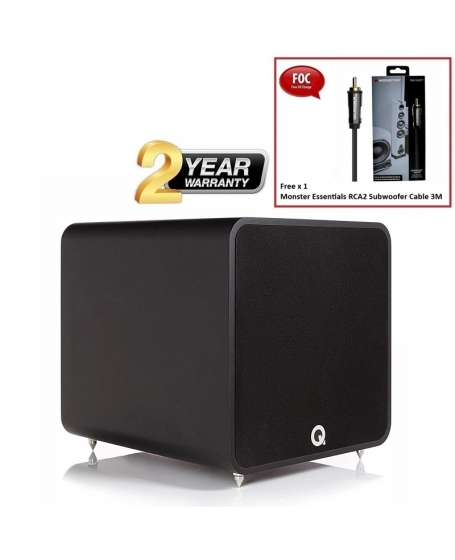 Q Acoustics QB12 Subwoofer (Carbon Black)