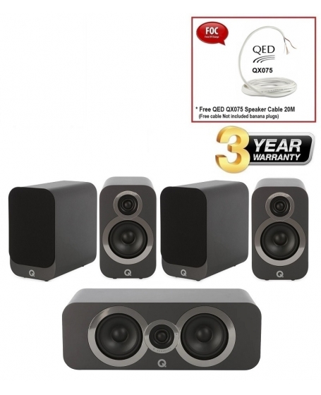 Q Acoustics Q3020i+Q3020i+Q3090Ci 5.0 Speaker Package