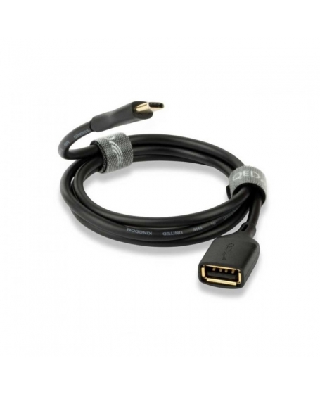 QED Connect USB A(F) to C Cable 0.75Meter
