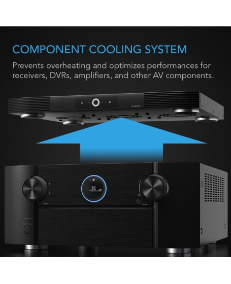 AC Infinity Aircom S9 Receiver and AV Component Cooling Fan System Top Exhaust 17