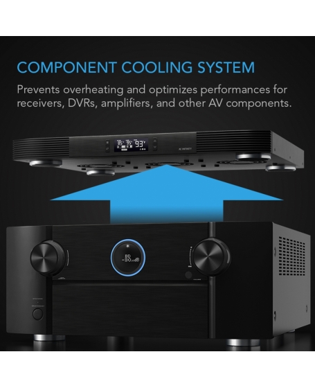 AC Infinity Aircom T9 Receiver and AV Component Cooling Fan System Top Exhaust 17