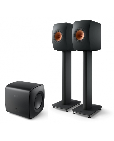 Kef LS50 Wireless II + KC62 + S2 Stand Hi-Fi System Package