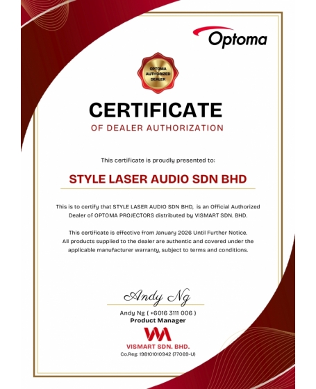 Optoma ZW350e WXGA Ultracompact High Brightness Laser Projector