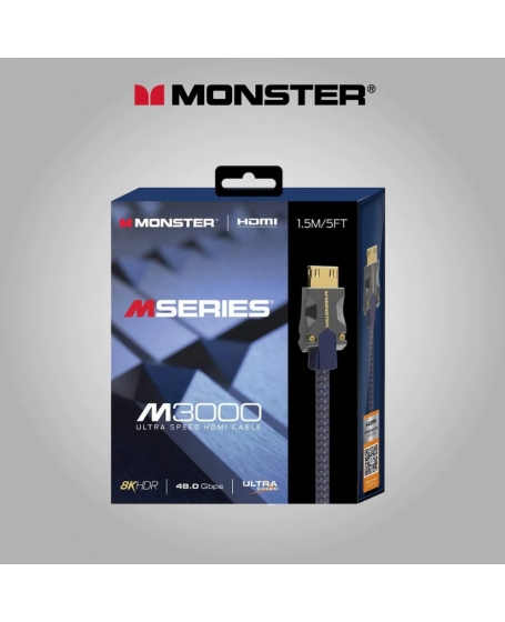 Monster M3000 UHS 2.1 8K HDMI Cable 1.5meter