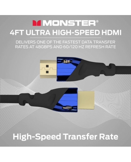 Monster Cobalt UHS 8K HDMI 2.1 Cable 2meter