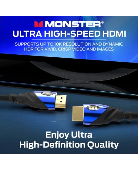 Monster Cobalt UHS 8K HDMI 2.1 Cable 2meter