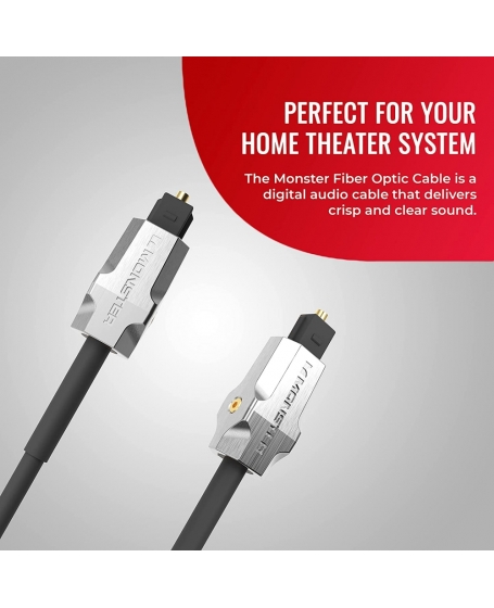 Monster M1000 Digital Fiber Optic Home Audio Cable 1.5meter