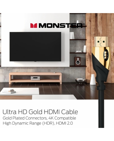 Monster Essential Gold Plated UHD 4K HDMI 2.0 Cable 1.5meter