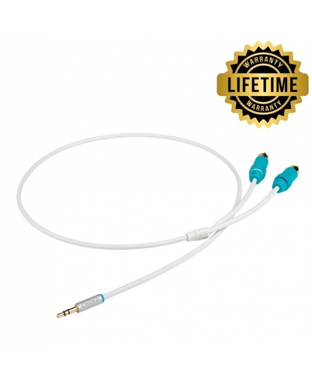 Chord C-jack Mini-jack to 2 RCA Analogue Interconnect Cable 1.5Meter