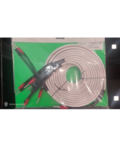 Audioquest Rocket 11 Bi-Wire Speaker Cable 5M (2.5m x 2) with Silver Banana Plugs