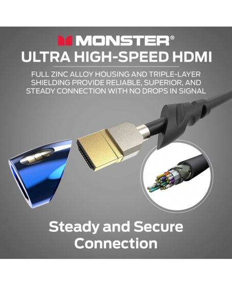 Monster Cobalt UHS 8K HDMI 2.1 Cable 1meter