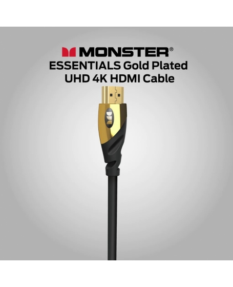 Monster Essential Gold Plated UHD 4K HDMI 2.0 Cable 3meter