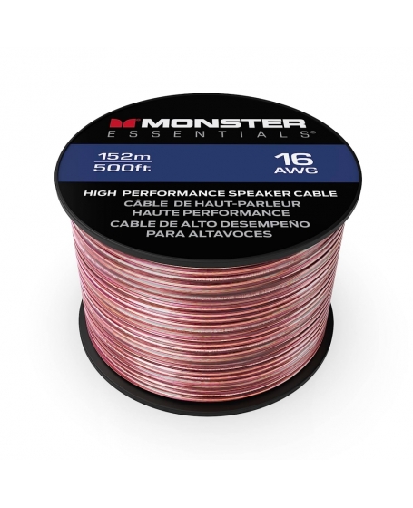 Monster 16 AWG Speaker Wire Copper Cable Spool 150Meter ( 500FT )