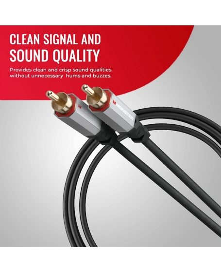 Monster Essentials RCA2 Subwoofer Cable 3Meter