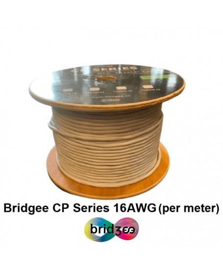 Bridgee CP Series 16AWG x 2 High Quality OFC Speaker Cable Loose (per meter)