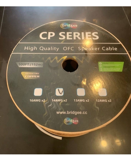 Bridgee CP Series 14AWG x 2 High Quality OFC Speaker Cable Loose (per meter)