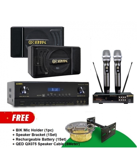 BIK BJ-A88 + BIK BJ-S886 + BJ-U100 Karaoke Package