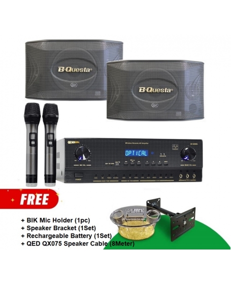 BIK BJ-AU88+ + BIK BQ-S63 Karaoke Package