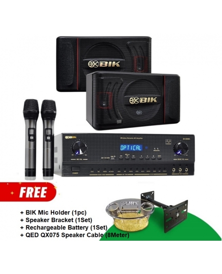 BIK BJ-AU88+ + BIK BJ-S886 II Karaoke Package