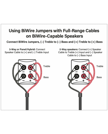 AudioQuest ThunderBird Biwire Jumpers Spade to Spade (Set of 4)