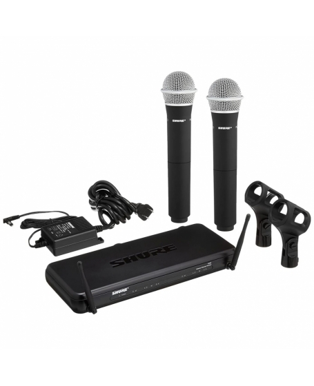 Shure SVX288/PG58 Dual Vocal Wireless System With Two Shure PG58 Handheld Microphone