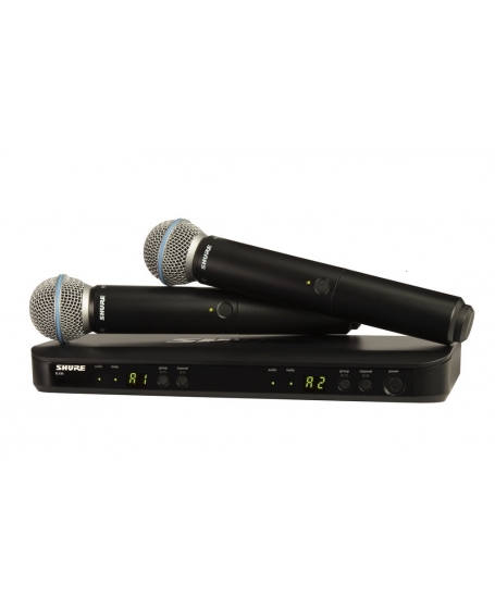 Shure BLX288/B58 Wireless Dual Vocal System With Two Beta 58A Microphone