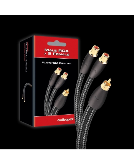 Audioquest FLX-X RCA Splitters (Male to 2 Female)