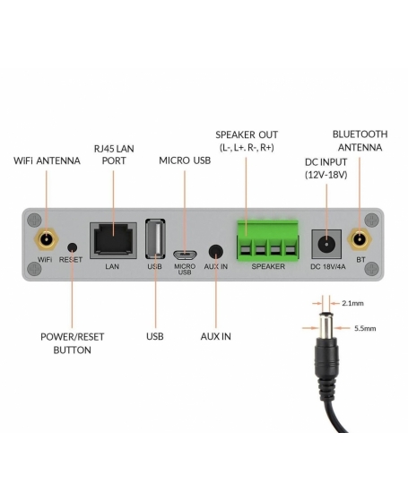 Arylic A30+ Wireless Mini Stereo Amplifier