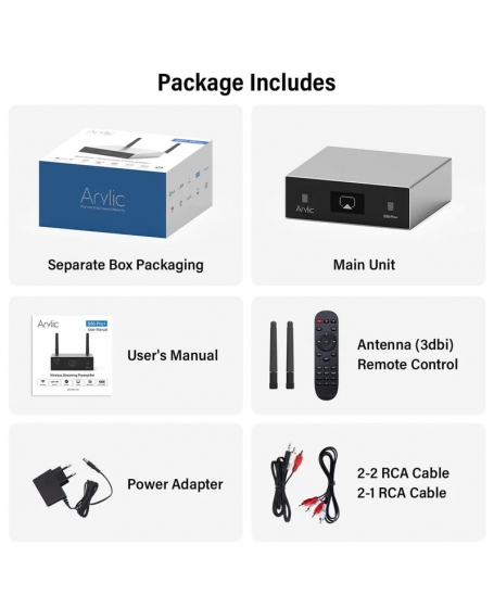 Arylic S50 Pro+ Wireless Stereo Preamp With aptX HD & ESS 9023 DAC