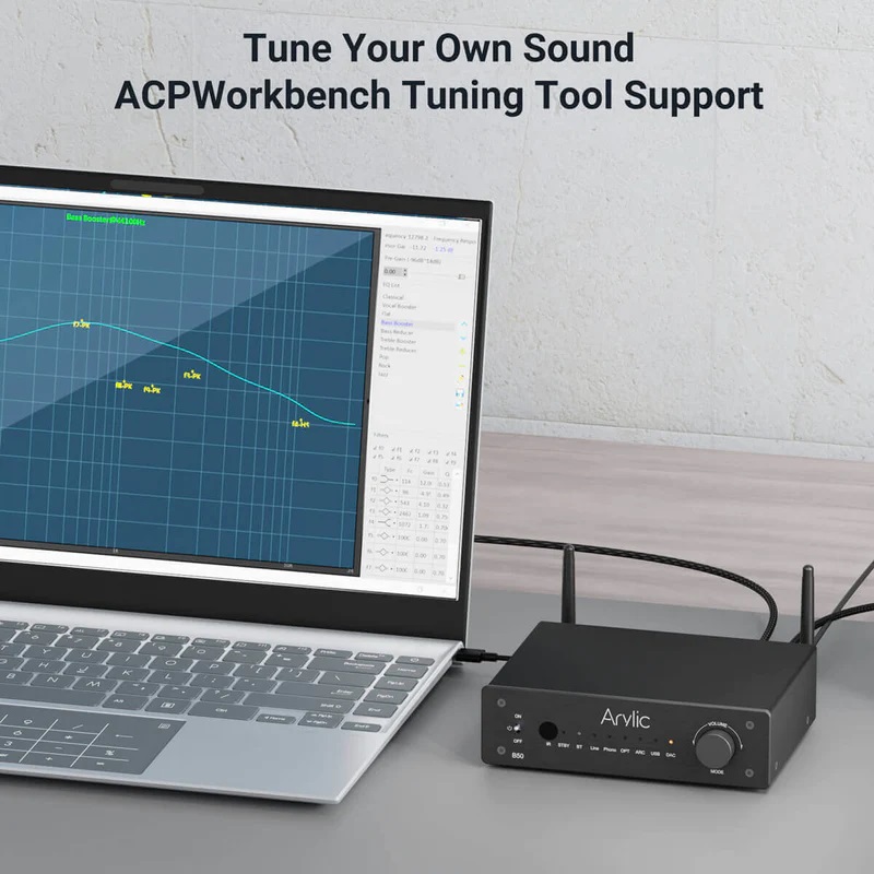 Arylic B50 Bluetooth Stereo Amplifier With Audio Transmitter