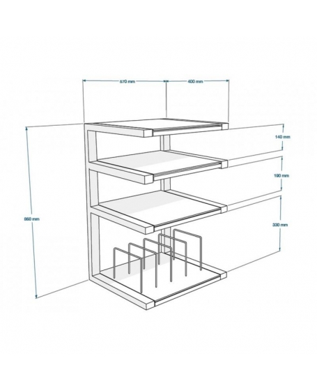 Norstone ESSE Hifi Vinyl Rack