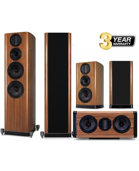 Wharfedale Aura 4 + Aura C + Aura 2 5.0 Speaker Package