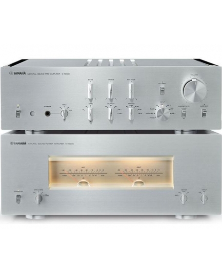 Yamaha M-5000 Power Amplifier + Yamaha C-5000 Stereo Preamplifier Made In Japan