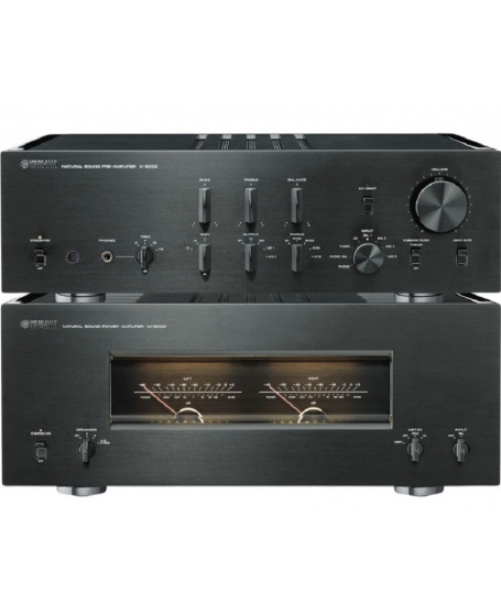 Yamaha M-5000 Power Amplifier + Yamaha C-5000 Stereo Preamplifier Made In Japan