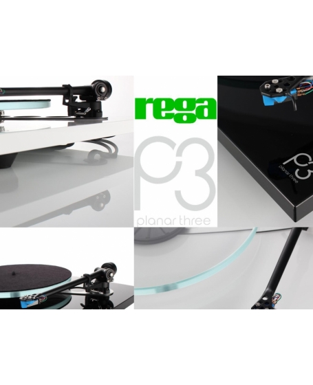 Rega Planar 3 Turntable with Elys 2 Cartridge Made In England (White)