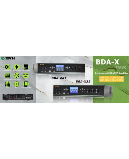 BIK BDA-X33 Karaoke Amplifier