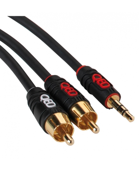 Qed Profile J2P 3.5mm Jack to RCA Cable 2Meter