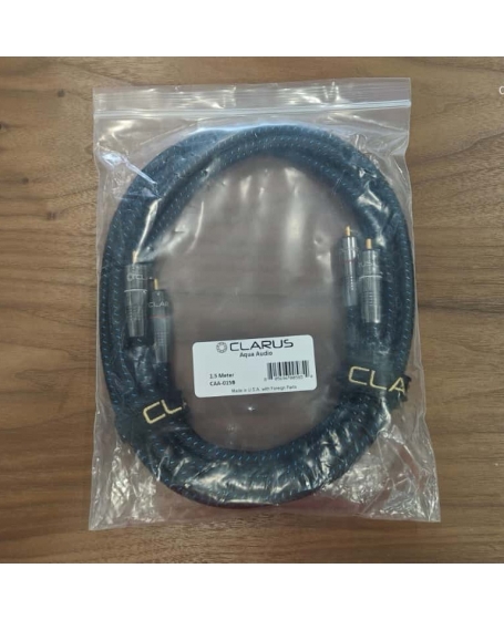 Clarus Aqua MKII RCA Interconnect Cable 1.5meter Made in USA