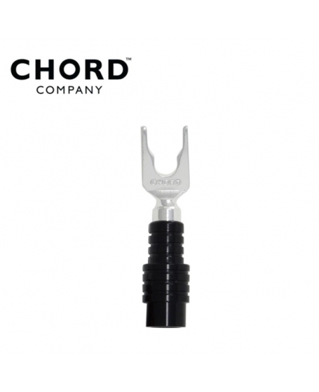 Chord Ohmic Spade Short Crimp Black / Red ABS Cap (Per Piece)