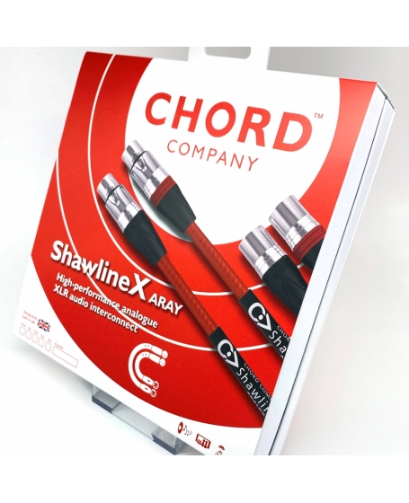 Chord ShawlineX ARAY Analogue XLR Interconnect 1.5Meter Made in England