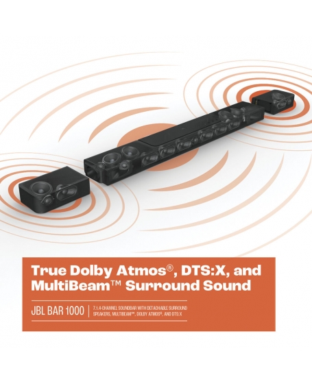 JBL Bar 1000 Soundbar 7.1.4-Ch Soundbar With Dolby Atmos (DU)