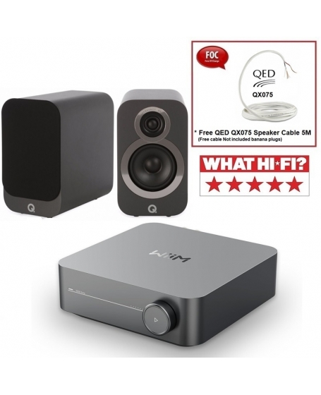 WiiM Amp + Q Acoustics Q3010i Hi-Fi System Package