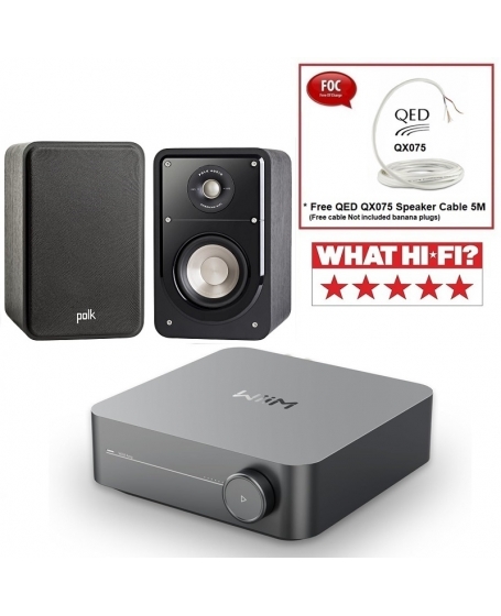 WiiM Amp + Polk audio Signature S15 Hi-Fi System Package