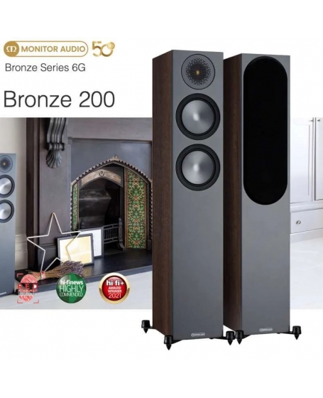 Monitor Audio Bronze 200 6G Floorstanding Speaker (DU)